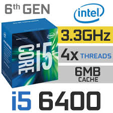CPU intel I5 6400 FAN ZIN